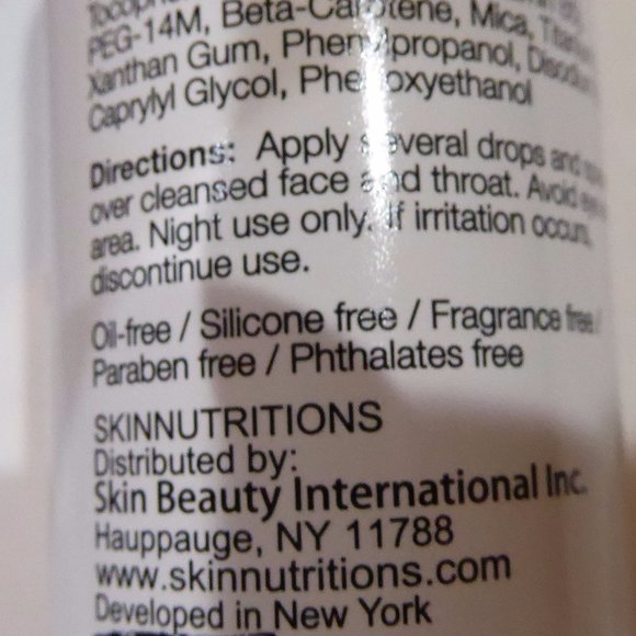 Skin Nutritions RETINOL NIGHT REPAIR SERUM, sealed - Picture 5 of 5